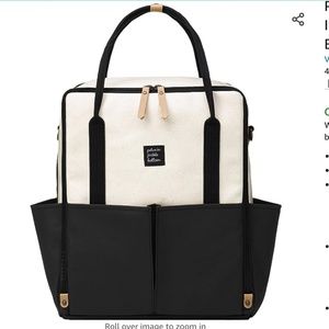 Petunia Pickle Bottom Black and Cream Baby Bag